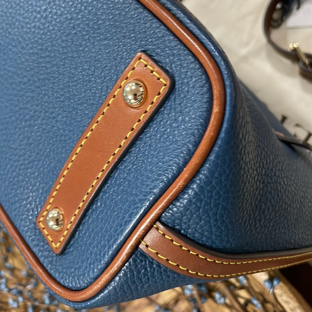 Dooney & Bourke Zip Satchel AWL Blue - Picture 7 of 11